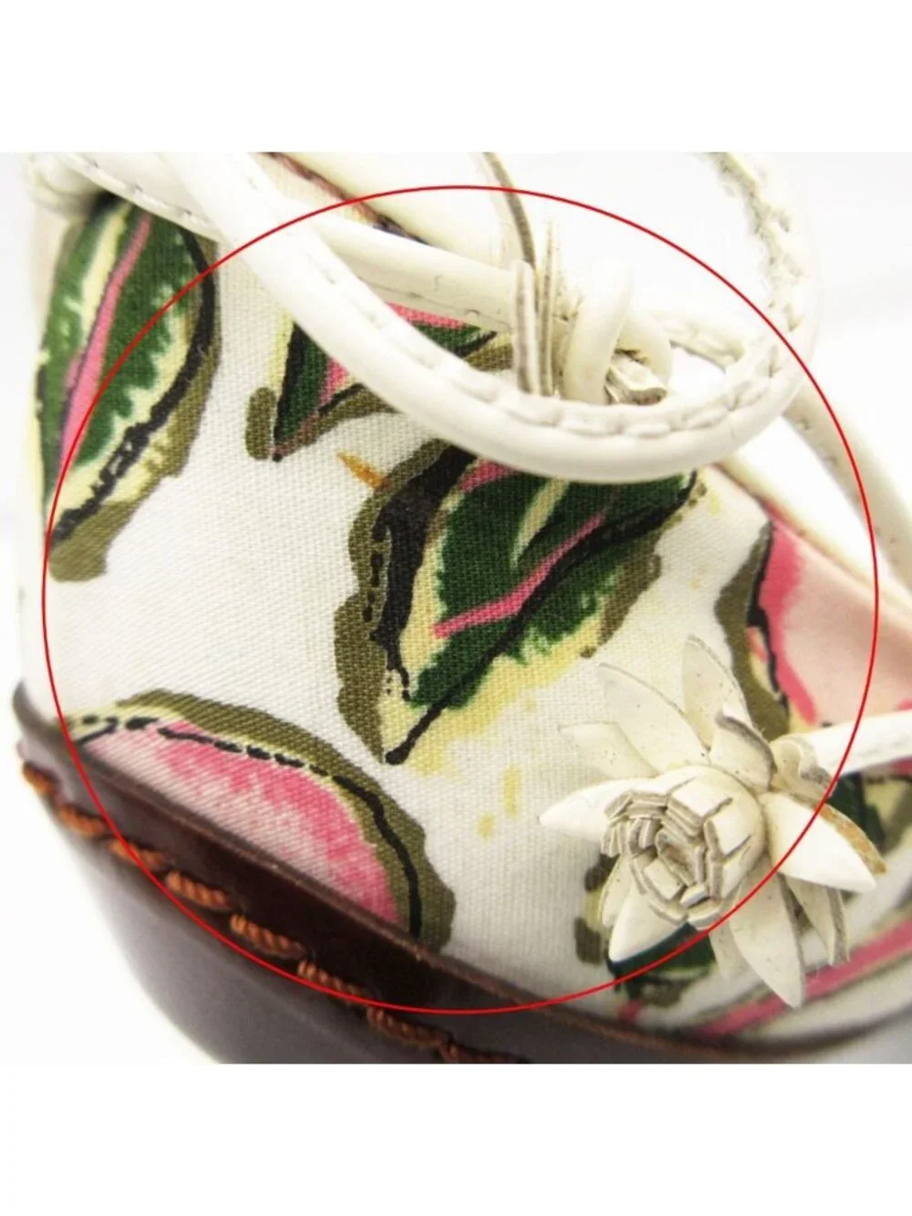 Louis Vuitton Pumps Multicolor Flower Print Almond Toe High Heels White